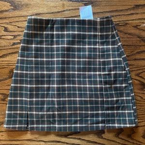 John Galt plaid cara skirt